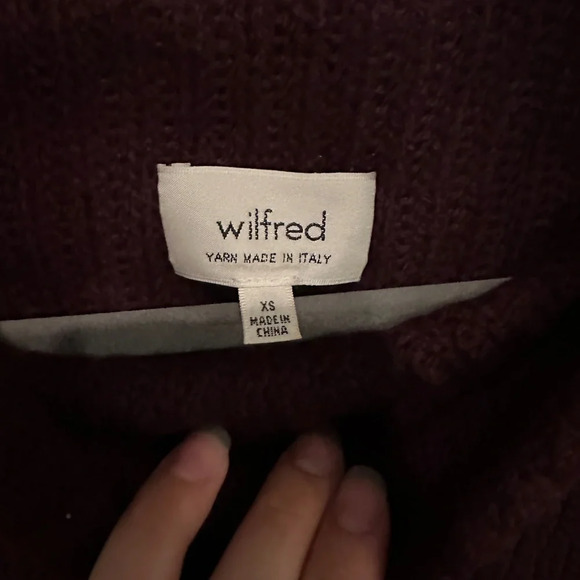 Aritzia Wilfred Durandal  Funnel Neck Tunic Sweater - Picture 4 of 8